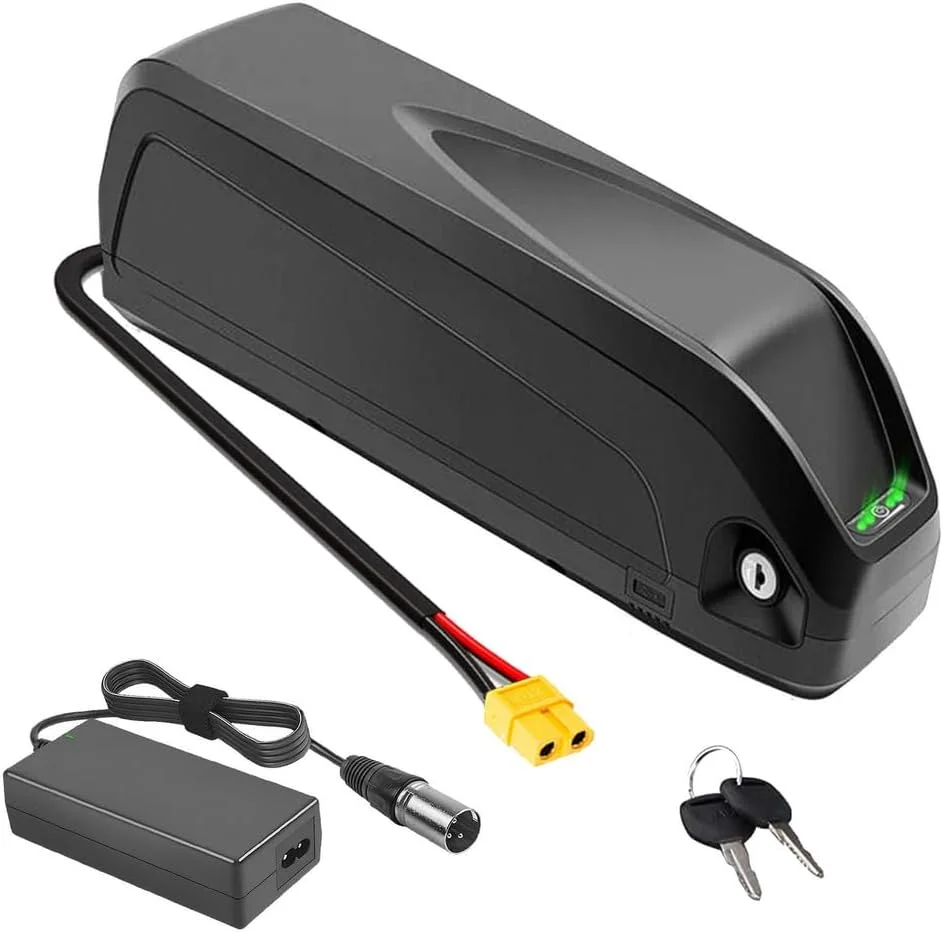 باتری لیتیوم یون 48 ولت 13 آمپر ساعت، 15 آمپر ساعت، 17.5 آمپر ساعت، 20 آمپر ساعت، باتری لوله پایین 48 ولت دوچرخه برقی با شارژر و پورت 5 پین برای کیت موتور 620 وات - 960 وات