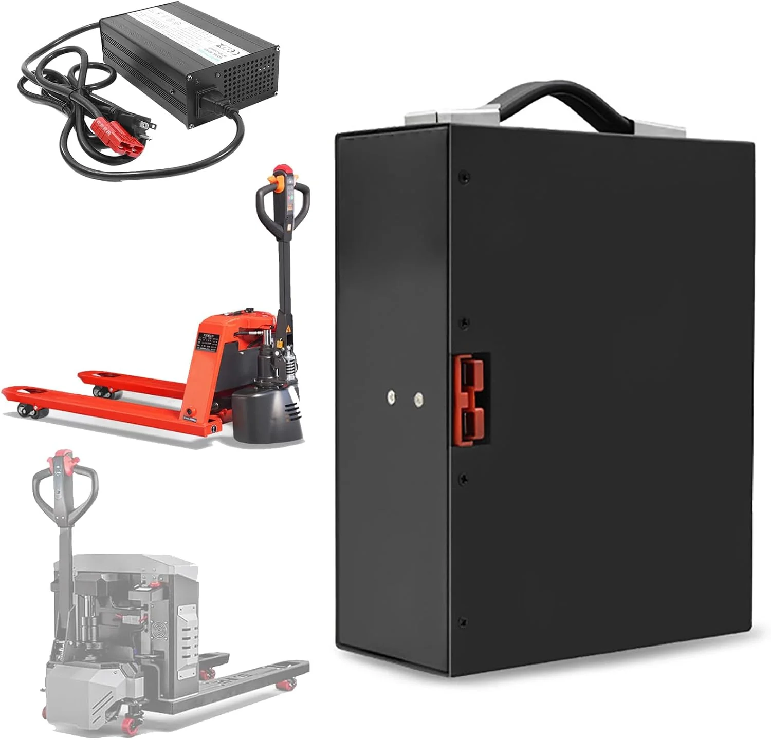 باتری لیتیومی 48 ولت برای لیفتراک برقی با دسته قابل حمل، مناسب برای موتورهای 500W-950W