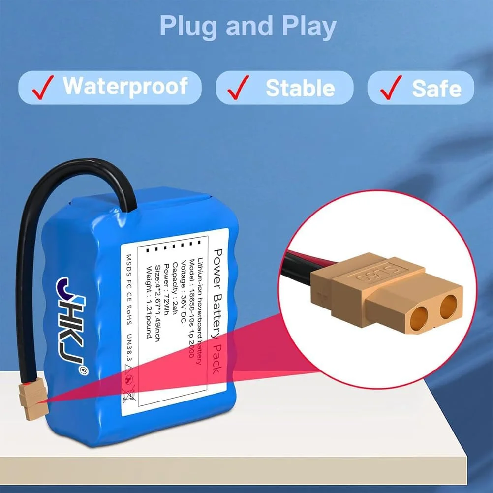 باتری لیتیوم یونی 36 ولت 2 آمپر ساعت برای اسکوتر 72 وات و کیت های تبدیل موتور باتری لیتیوم یونی 36 ولت 2 آمپر ساعت برای اسکوتر 72 وات و کیت های تبدیل موتور