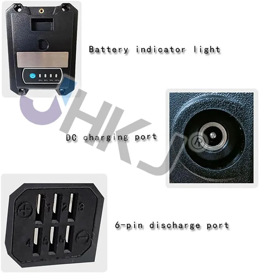 باتری لیتیوم یون 48 ولت 20 آمپر ساعت 25 آمپر ساعت 30 آمپر ساعت باتری لوله پایین 52 ولت 20 آمپر ساعت 25 آمپر ساعت برای کیت های تبدیل موتور 960 وات - 1450 وات با شارژر و چراغ نشانگر