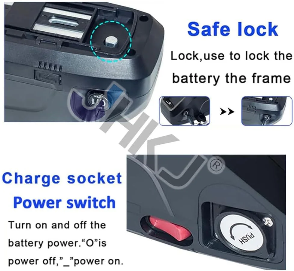 باتری لیتیومی 48 ولت 8 آمپر ساعت، 10.4 آمپر ساعت، باتری های قابل جابجایی 36 ولت 24 آمپر ساعت، 21 آمپر ساعت، باتری های لوله پایین 24 ولت 17.5 آمپر ساعت، 15 آمپر ساعت برای کیت های موتور 250 وات - 1100 وات باتری لیتیومی 48 ولت 8 آمپر ساعت، 10.4 آمپر ساعت، باتری های قابل جابجایی 36 ولت 24 آمپر ساعت، 21 آمپر ساعت، باتری های لوله پایین 24 ولت 17.5 آمپر ساعت، 15 آمپر ساعت برای کیت های موتور 250 وات - 1100 وات