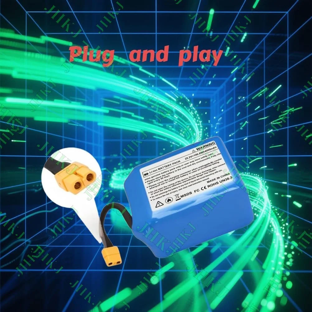 باتری اسکوتر برقی 25.2 ولت 4000 میلی آمپر ساعت، 25.2 ولت 4 آمپر برای کیت های تبدیل موتور ماشین تعادل اسکوتر برقی 29.4 ولت با محافظ BMS باتری اسکوتر برقی 25.2 ولت 4000 میلی آمپر ساعت، 25.2 ولت 4 آمپر برای کیت های تبدیل موتور ماشین تعادل اسکوتر برقی 29.4 ولت با محافظ BMS