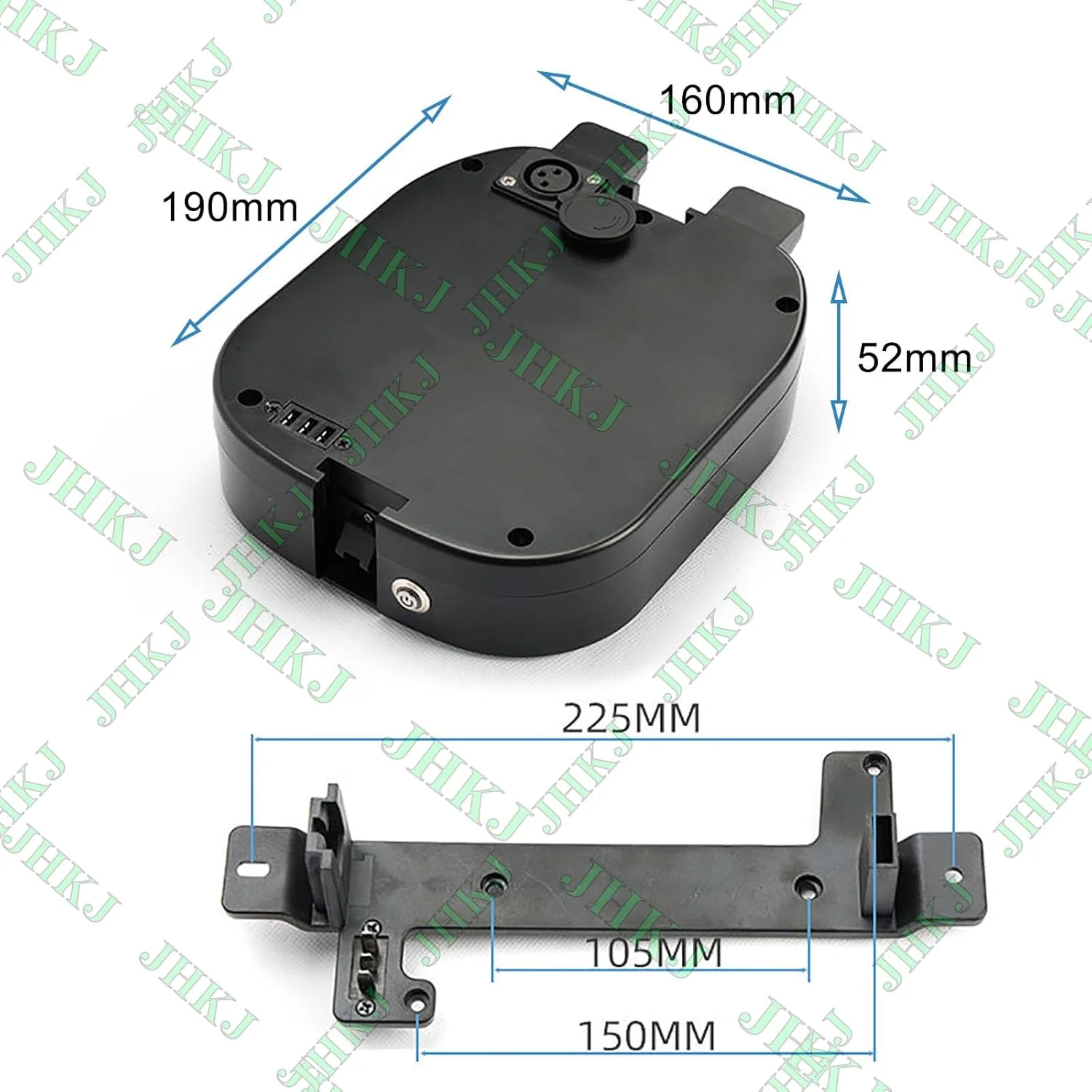 باتری لیتیومی 24 ولت 7.8 آمپر ساعت 10 آمپر ساعت برای ویلچر برقی به همراه کلید پاور و شارژر، باتری قابل تعویض 24 ولت برای موتورهای 50 تا 250 وات