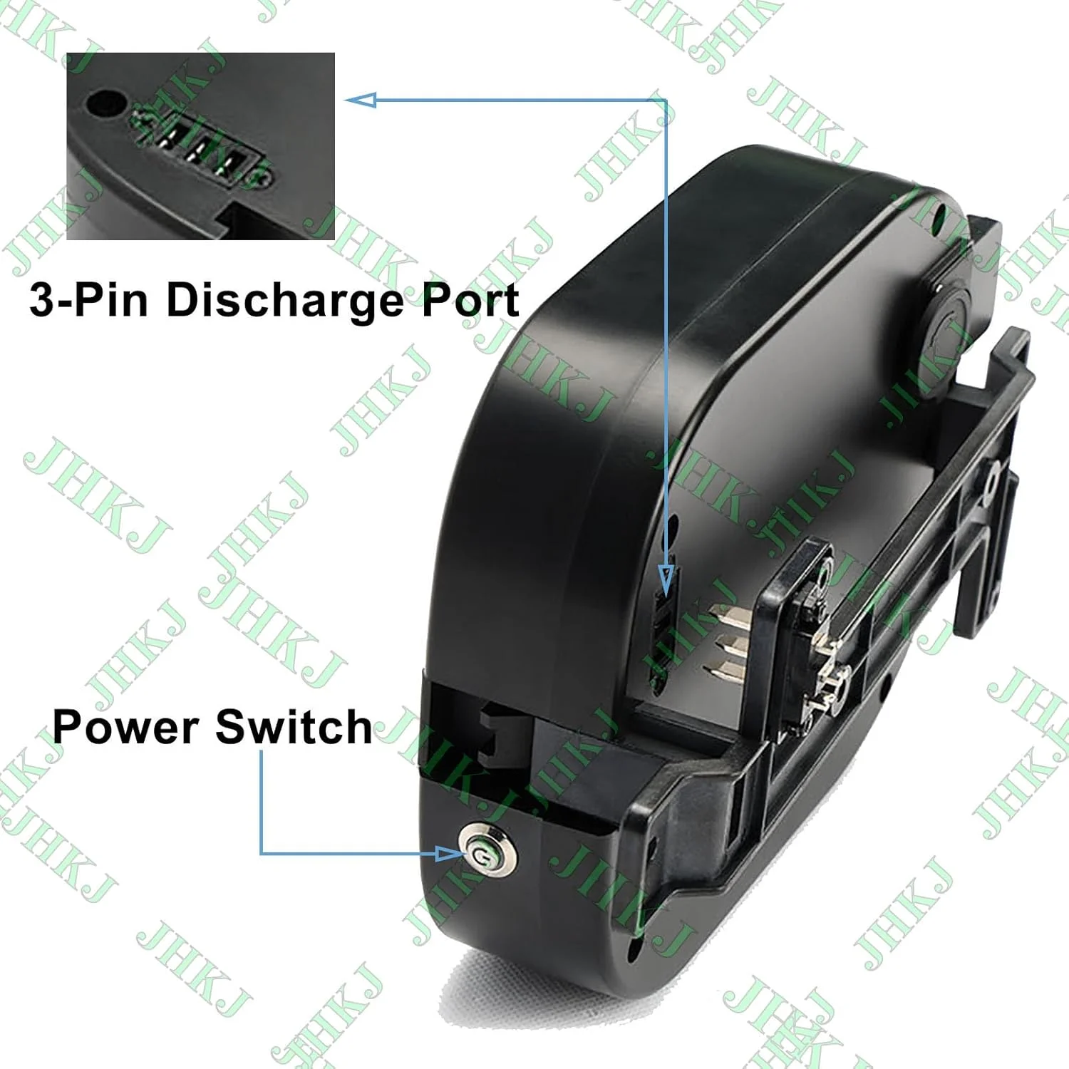 باتری لیتیومی 24 ولت 7.8 آمپر ساعت 10 آمپر ساعت برای ویلچر برقی به همراه کلید پاور و شارژر، باتری قابل تعویض 24 ولت برای موتورهای 50 تا 250 وات