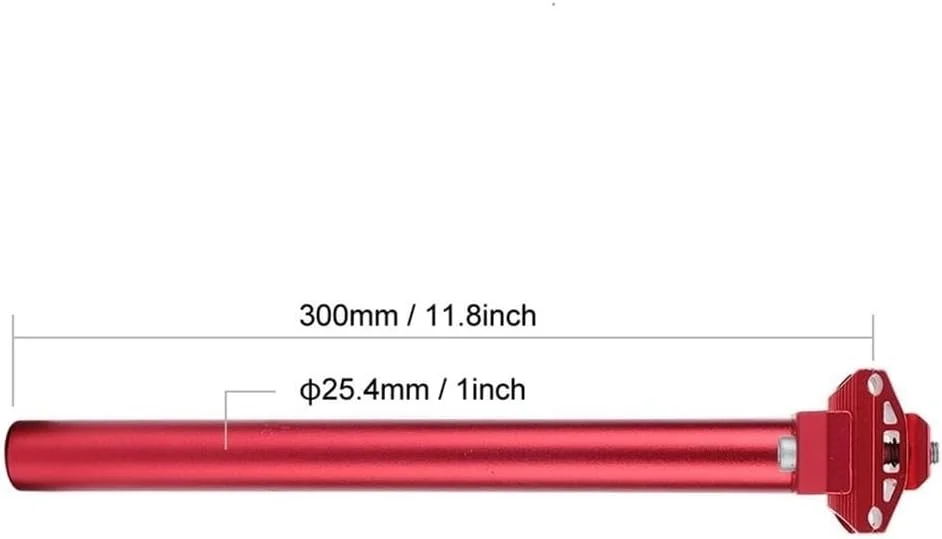 لوله زین دوچرخه آلیاژ آلومینیوم قابل تنظیم 25.4x300 میلیمتری ضد ضربه برای دوچرخههای کوهستانی/جادهای لوله زین دوچرخه آلیاژ آلومینیوم قابل تنظیم 25.4x300 میلیمتری ضد ضربه برای دوچرخههای کوهستانی/جادهای