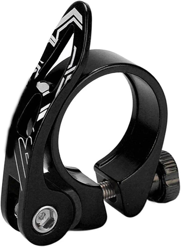 بست لوله زین دوچرخه آلیاژ آلومینیوم سبک وزن Cryfokt، بست لوله زین دوچرخه با رهاسازی سریع 31.8 میلی متر برای دوچرخه سواری در فضای باز (مشکی)