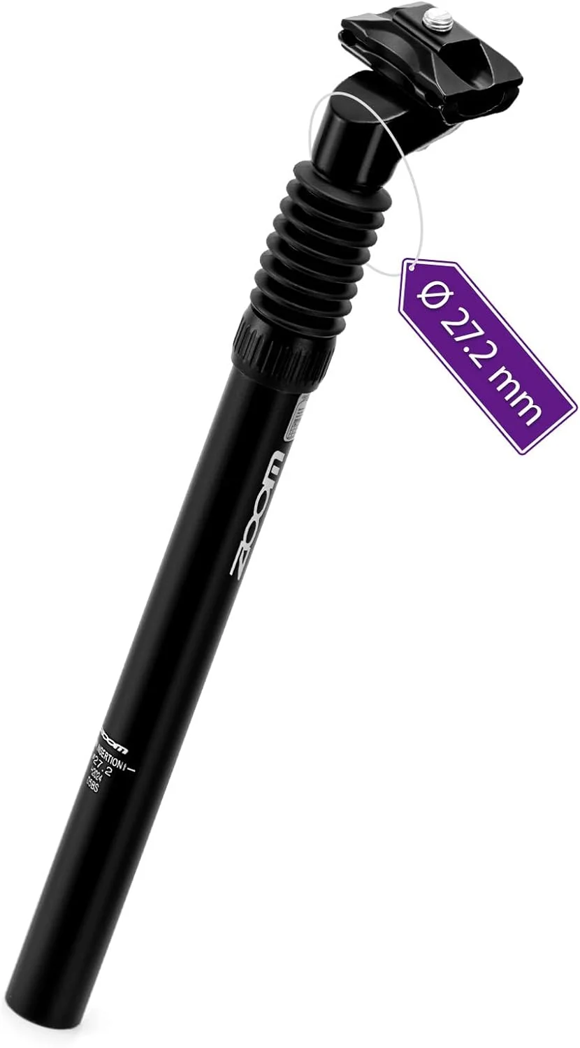 لوله زین کمک فنردار دوچرخه زوم: 27.2 / 30.9 / 31.6 × 350 میلی متر با گیره قابل تنظیم برای دوچرخه های برقی، کوهستانی و BMX