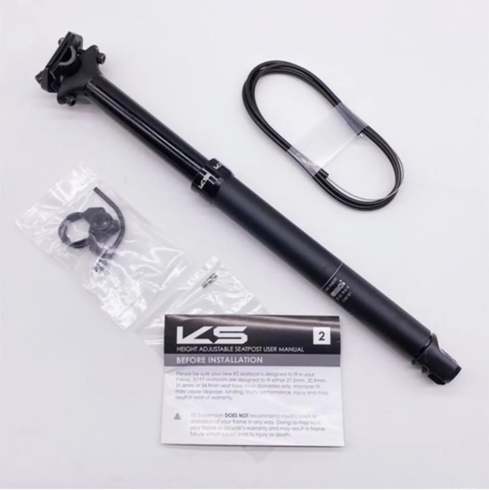 لوله زین تلسکوپی JGbike KS Kind Shock با ریموت کنترل 125mm 150mm e10r e10i e20R Rage-i EXaform 900i 27.2mm 30.9mm 31.6mm