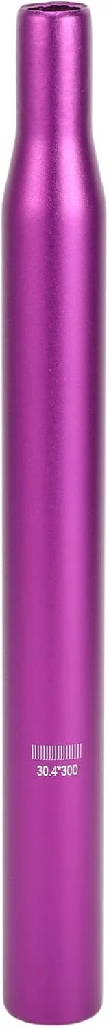 میله زین دوچرخه عمومی 30.4x300 میلی متر، لوله زین دوچرخه آلیاژ آلومینیوم بنفش سبک وزن