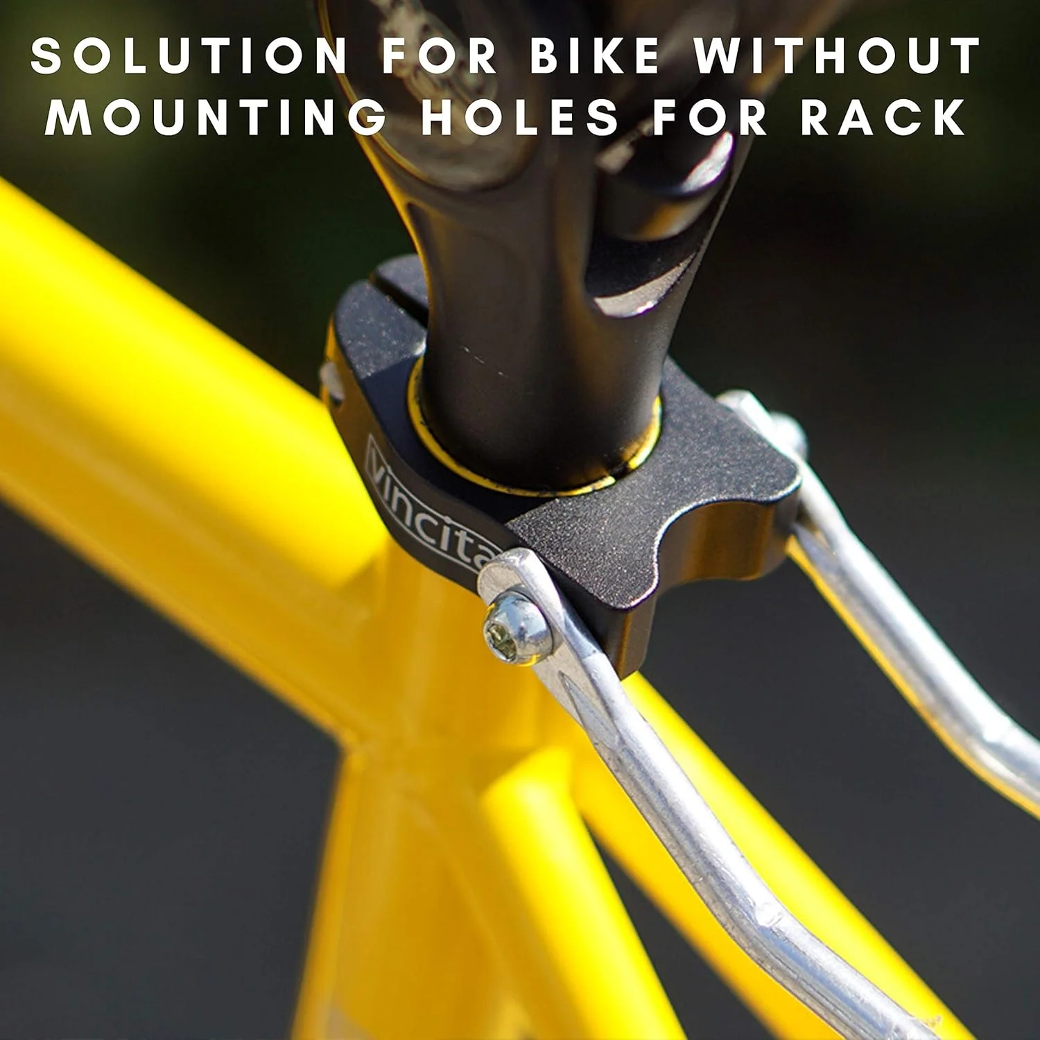 بست لوله زین نصب رک Vincita - مناسب برای دوچرخه بدون باربند عقب - مناسب برای قطر لوله زین 31.8 میلی متر (لوله زین 34.9 میلی متر) - سبک وزن - دوچرخه کوهستان، جاده، تاشو.