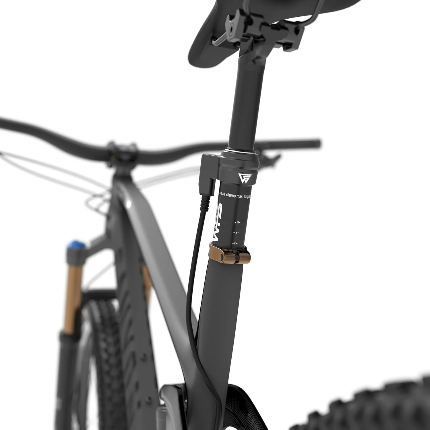 کیت میله زین تلسکوپی خارجی WFS با اهرم کنترل و کابل، 27.2/ 30.9/ 31.6 میلی متر، طول حرکت 110/ 125/ 150 میلی متر، میله زین آلیاژ آلومینیوم برای دوچرخه کوهستان، دوچرخه جاده، MTB BMX، Flex/ Vresa/ TerraX، مشکی/طلایی