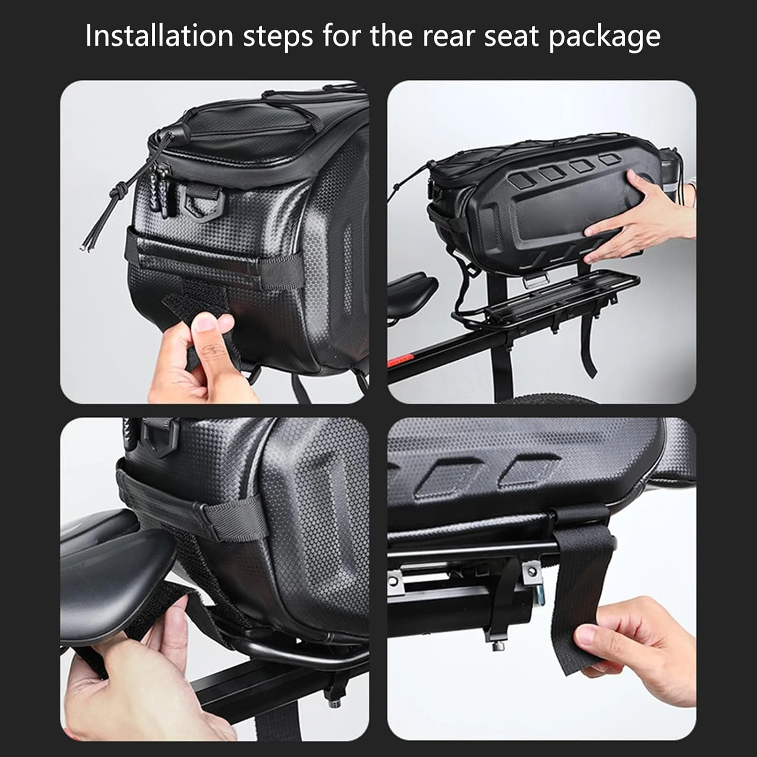 کیف ضدآب خورجینی دوچرخه، کیف باربند عقب دوچرخه برای مسافرت های خارج از منزل و رفت و آمد کیف ضدآب خورجینی دوچرخه، کیف باربند عقب دوچرخه برای مسافرت های خارج از منزل و رفت و آمد