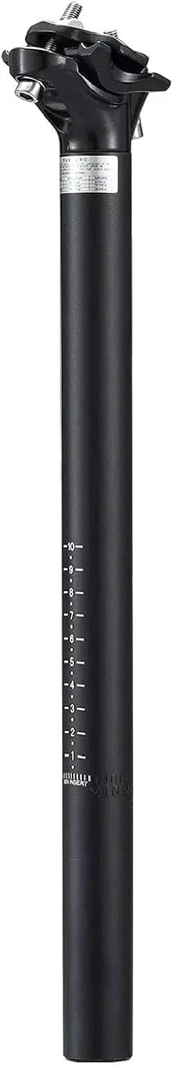 میله زین دوچرخه THE WHITE SHOP، بست لوله زین دوچرخه 27.2 قابل تنظیم برای دوچرخه های کورسی و کوهستان، لوله زین کمک فنردار دوچرخه کوهستان 27.2 * 400 میلی متر (مشکی)