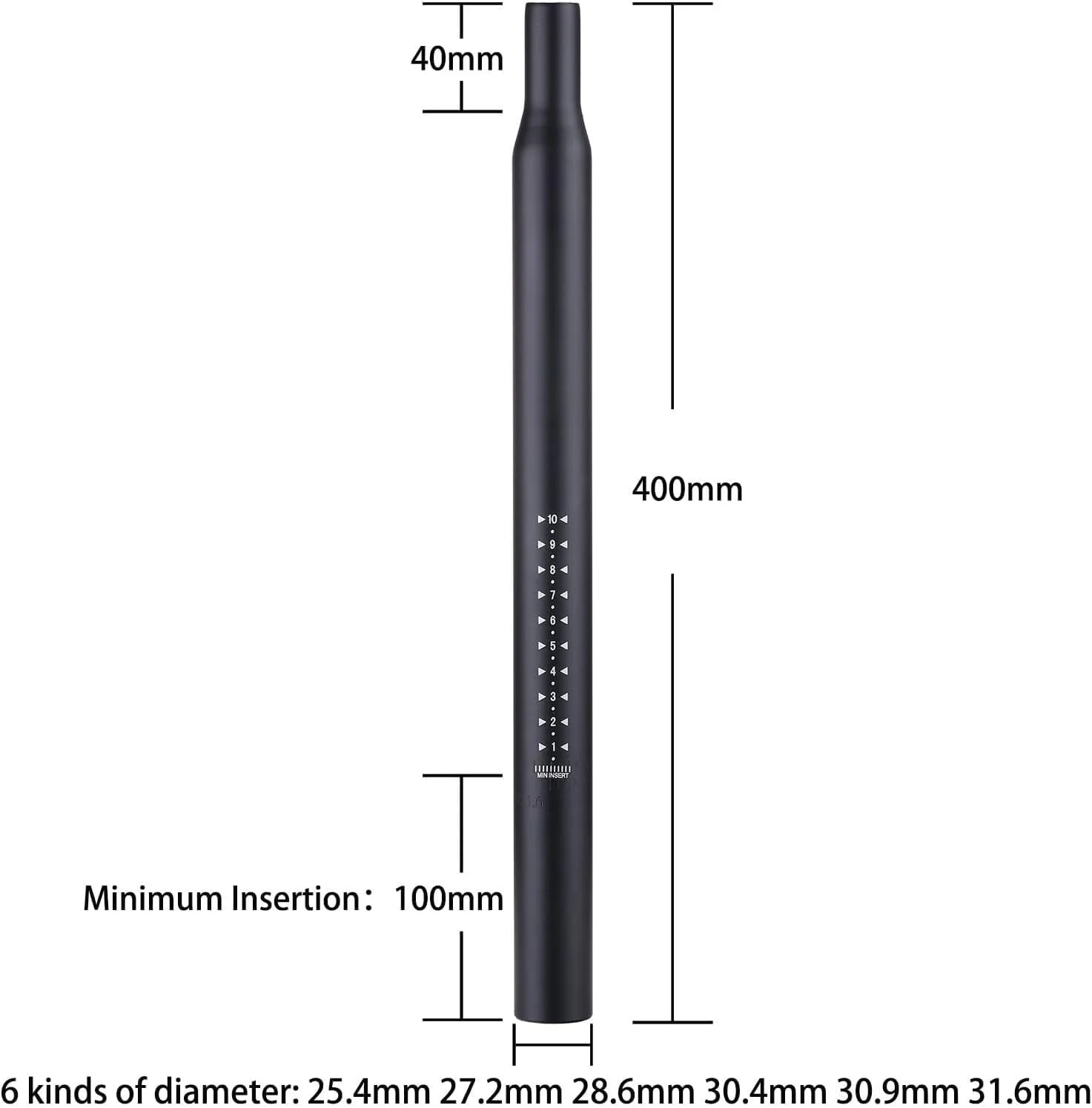 لوله زین دوچرخه 28.6 میلی متری، لوله زین دوچرخه آلیاژ آلومینیوم مناسب دوچرخه کوهستان و جاده لوله زین دوچرخه 28.6 میلی متری، لوله زین دوچرخه آلیاژ آلومینیوم مناسب دوچرخه کوهستان و جاده