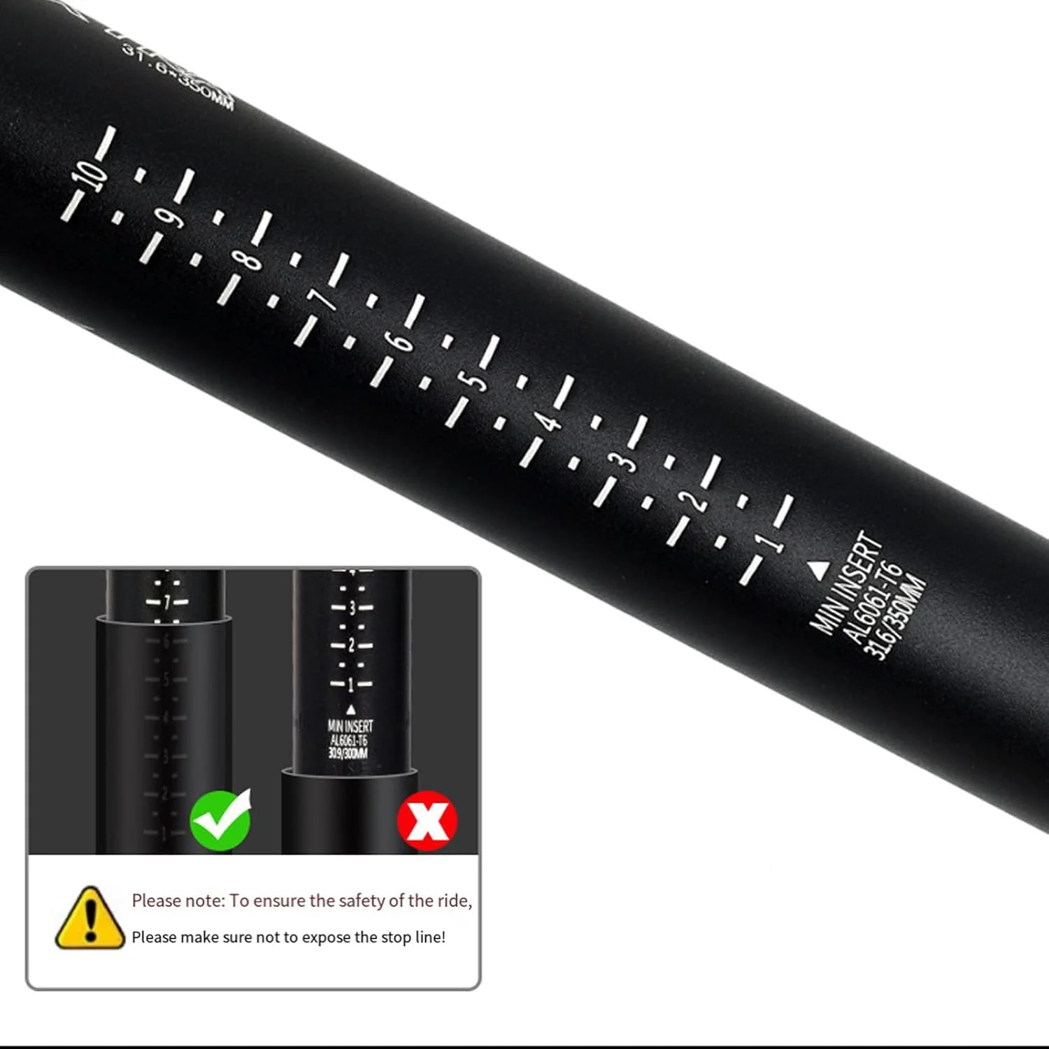 لوله زین کمک فنردار، آلیاژ آلومینیوم سبک وزن، لوله زین میراگر دوچرخه جاده، قطعه تعویضی