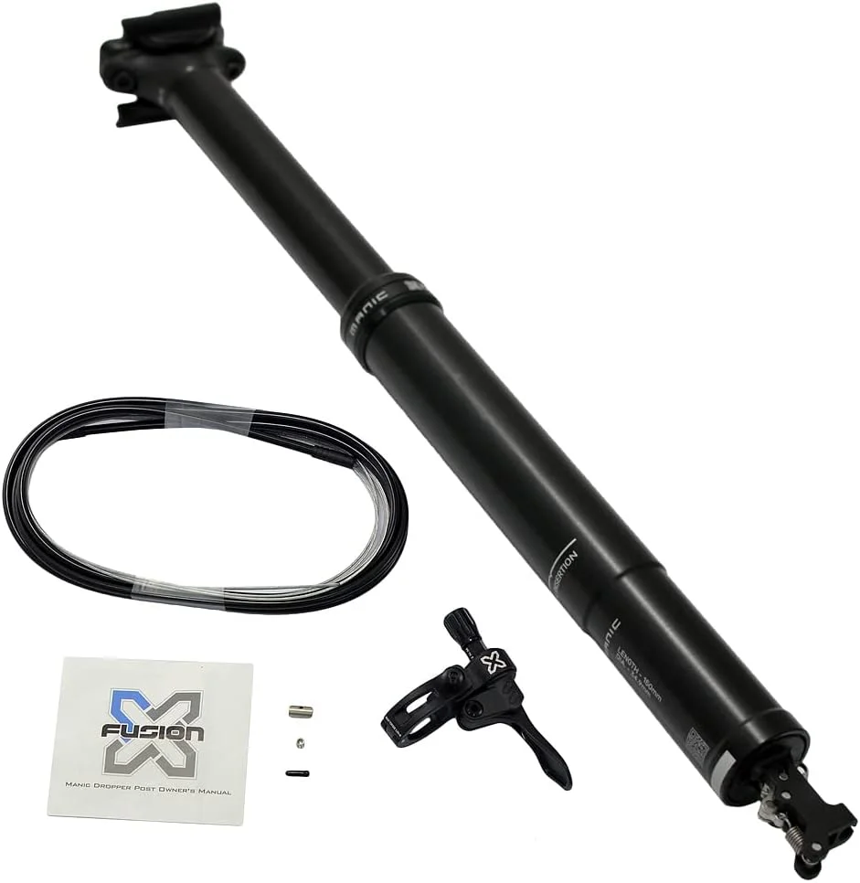 لوله زین تلسکوپی ریموت دار X-Fusion Manic Integra، سایز 34.9x437.5 میلی متر، طول کورس: 150 میلی متر، 22-XPMCMLG-150-001، YB2688 لوله زین تلسکوپی ریموت دار X-Fusion Manic Integra، سایز 34.9x437.5 میلی متر، طول کورس: 150 میلی متر، 22-XPMCMLG-150-001، YB2688