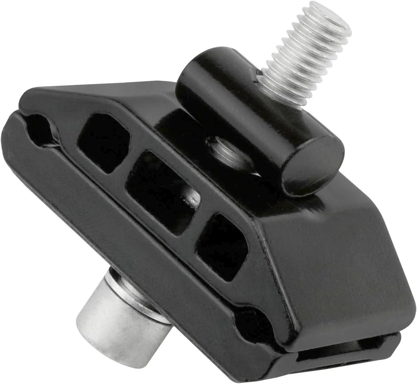 قطعات سر میله زین دوچرخه MTB آلیاژ آلومینیوم مقاوم / سر لوله زین دوچرخه ضد سایش / قطعات سر میله تکی لوله زین پیچ دار - مشکی 1 عدد