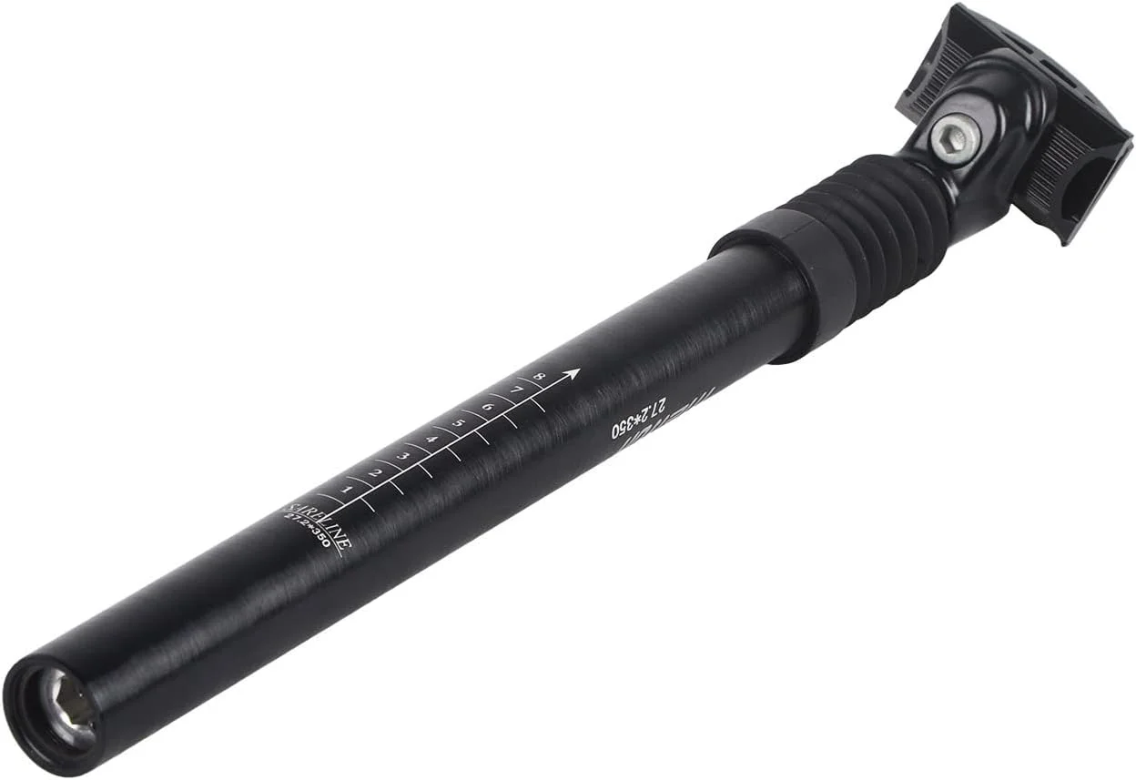 لوله زین فنردار، لوله زین آلیاژ آلومینیوم سبک وزن، لوله زین کمک فنر با ماشینکاری CNC برای دوچرخه سواری کوهستانی، 272x350 میلی متر. سواری راحت و نرم