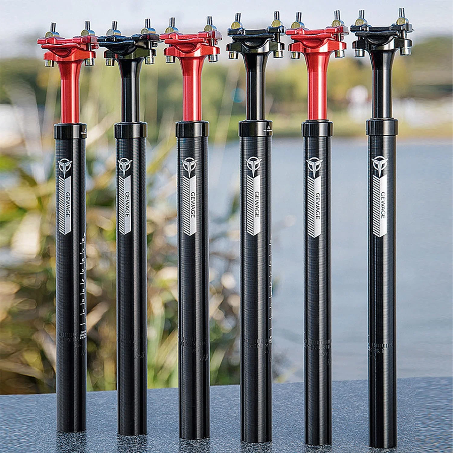 لوله زین دوچرخه کمک فنردار قابل تنظیم آلیاژ آلومینیوم