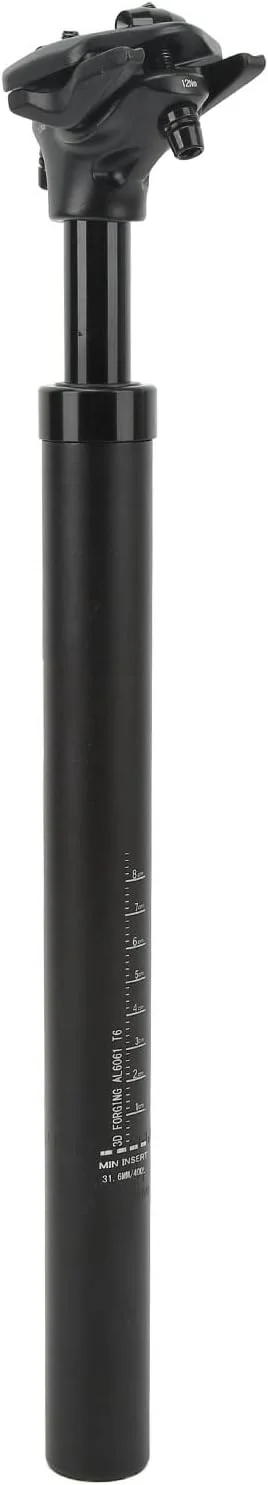 لوله زین کمک فنردار، ۳۱.۶x۴۰۰ میلی‌متر. لوله زین جذب‌کننده ضربه، میرایی دوگانه با مقیاس ارتفاع، آلیاژ آلومینیوم مستحکم برای کوهستان و جاده