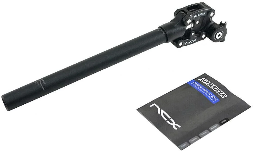 میله زین فنردار SR Suntour SP12 NCX، 27.2X350 میلی متر، مشکی، فلزی، 50 میلی متر دامنه حرکت، وزن 792 گرم