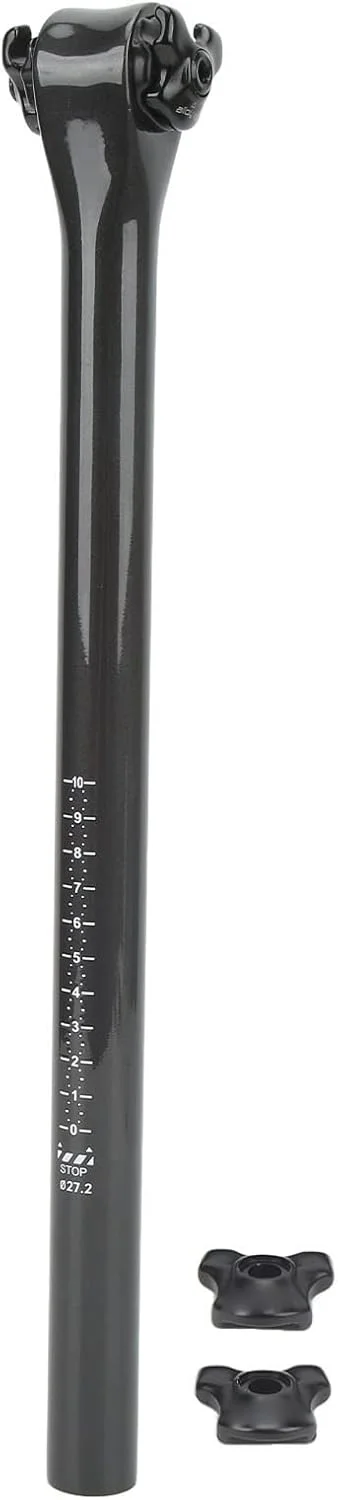 لوله زین جاده، لوازم جانبی جذب شوک کربنی، لوله زین جایگزین 400 میلیمتری با 2 قطعه بست برای دوچرخههای جاده، کوهستان، تریل و سراشیبی لوله زین جاده، لوازم جانبی جذب شوک کربنی، لوله زین جایگزین 400 میلیمتری با 2 قطعه بست برای دوچرخههای جاده، کوهستان، تریل و سراشیبی