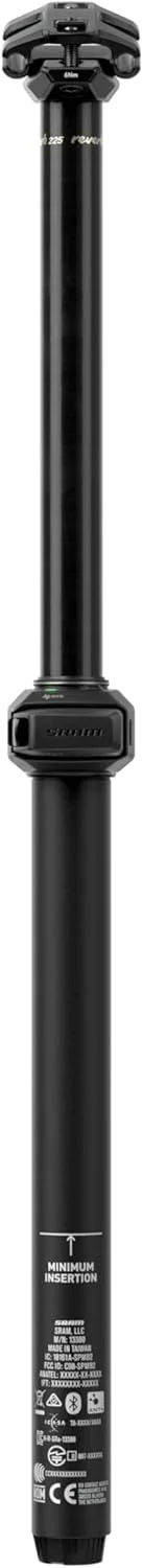 لوله زین تلسکوپی RockShox Reverb AXS، طول 337 میلی‌متر، قطر 30.9 میلی‌متر، 100 میلی‌متر، بدون کنترل B1