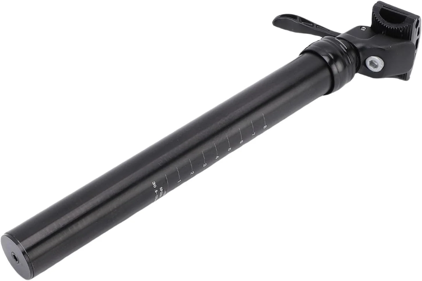 میله زین دوچرخه با سیستم تعلیق، آلیاژ آلومینیوم 30.9 میلی متر در 350 میلی متر با ارتفاع قابل تنظیم 125 میلی متر برای دوچرخه کوهستانی و جاده، جذب ضربه عالی برای سواری نرم در مسیرهای ناهموار میله زین دوچرخه با سیستم تعلیق، آلیاژ آلومینیوم 30.9 میلی متر در 350 میلی متر با ارتفاع قابل تنظیم 125 میلی متر برای دوچرخه کوهستانی و جاده، جذب ضربه عالی برای سواری نرم در مسیرهای ناهموار