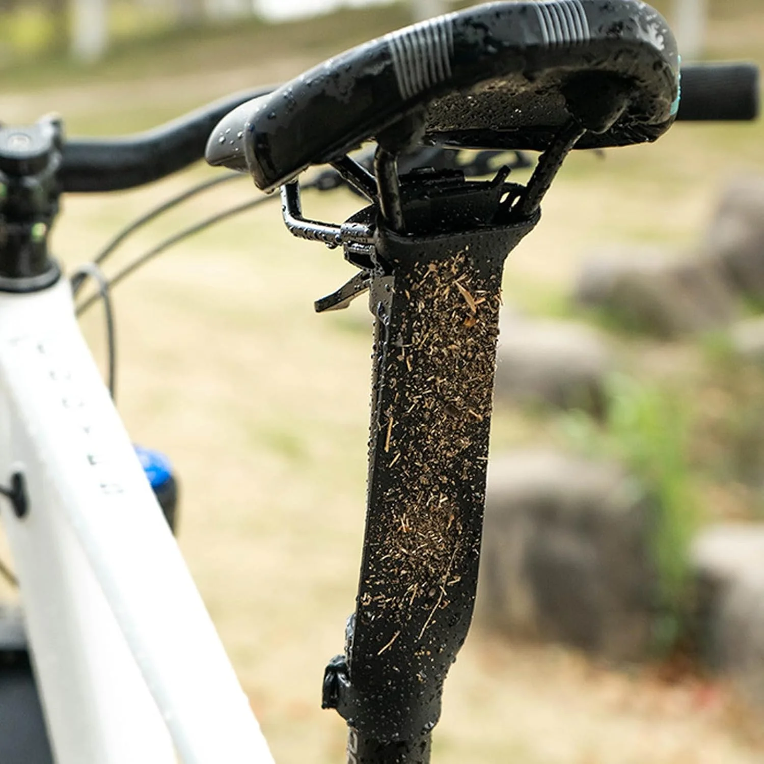 محافظ لوله زین دوچرخه کوهستان، سیلیکونی، محافظ گل و لای و شن با پوشش لوله قابل تنظیم، لوازم جانبی دوچرخه سواری 120 میلی متر، روکش سیلیکونی لوله زین دوچرخه