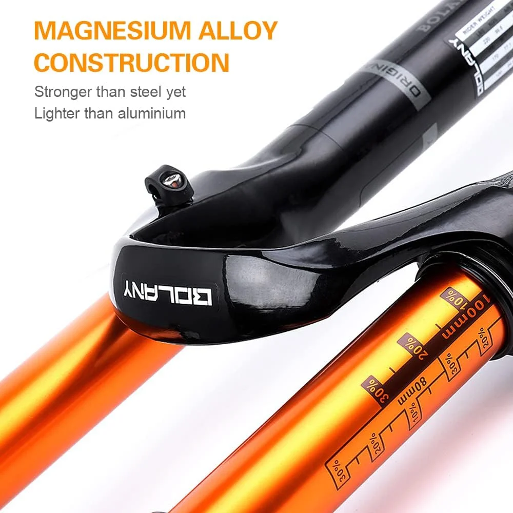 دوشاخ جلوی بادی فوق سبک برای دوچرخه کوهستان با کنترل از راه دور، آلیاژ منیزیم، لوازم جانبی دوچرخه سواری