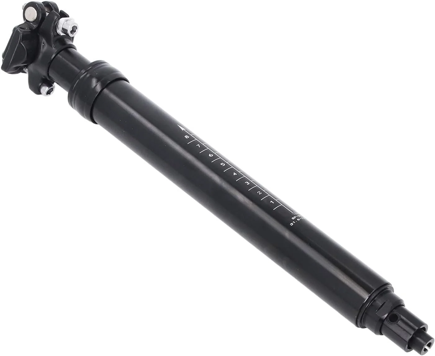 میل زین دوچرخه آلومینیومی Bewinner سایز 31.6 میلی متر با طول جابجایی 100 میلی متر و کابل کشی داخلی برای دوچرخه های کوهستانی و جاده ای