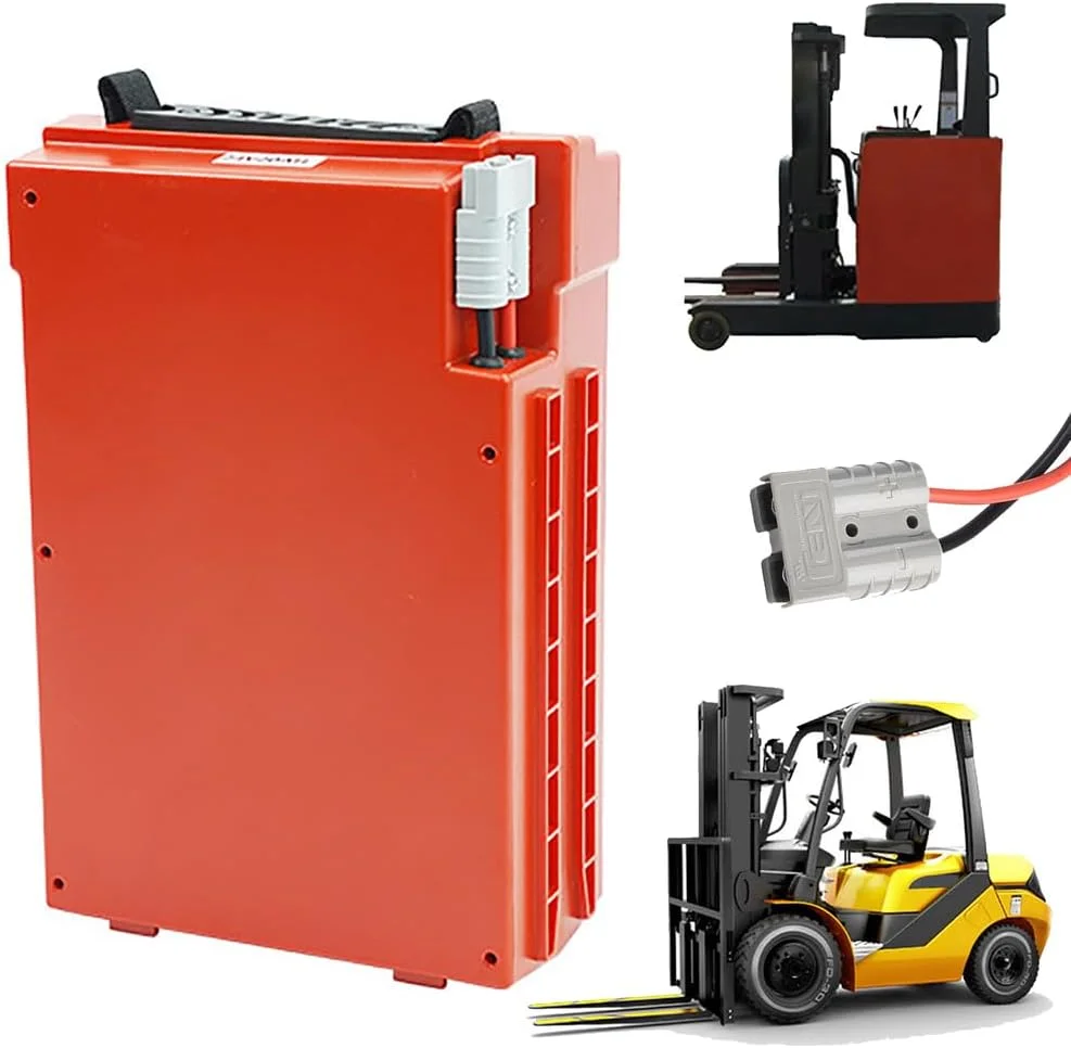 باتری لیتیوم-یونی 24 ولت 20 آمپر ساعت، 30 آمپر ساعت، 40 آمپر ساعت بدون نیاز به تعمیر و نگهداری برای لیفتراک، باتری LiFePO4 با دسته قابل حمل برای کیت های موتور 500 وات - 1000 وات