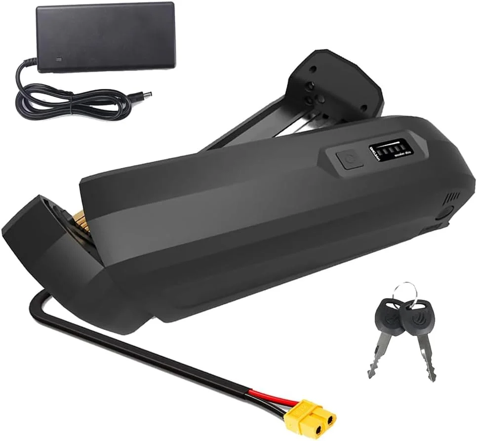 باتری لیتیومی 36 ولت 10 آمپر ساعت 13 آمپر ساعت برای دوچرخه کوهستان برقی و باتری لیتیومی 48 ولت 8 آمپر ساعت 10 آمپر ساعت برای وسایل نقلیه اصلاح شده، مناسب موتور 250 تا 500 وات به همراه شارژر