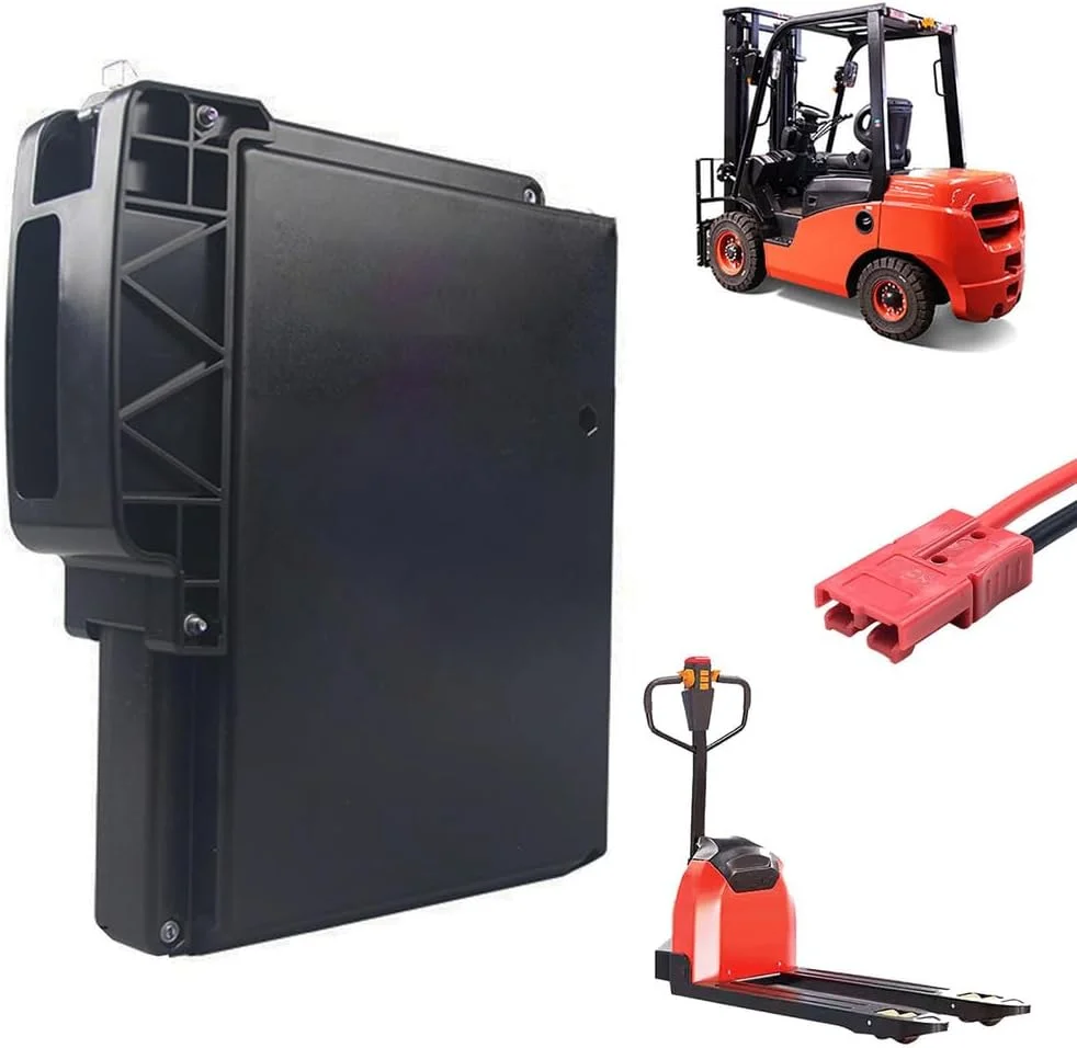 باتری لیتیومی 24 ولت 20 آمپر ساعت جایگزین باتری لیفتراک برقی، باتری پشتیبان 24 ولتی برای کیت موتور لیفتراک 500 وات F4 با دوشاخه اندرسون