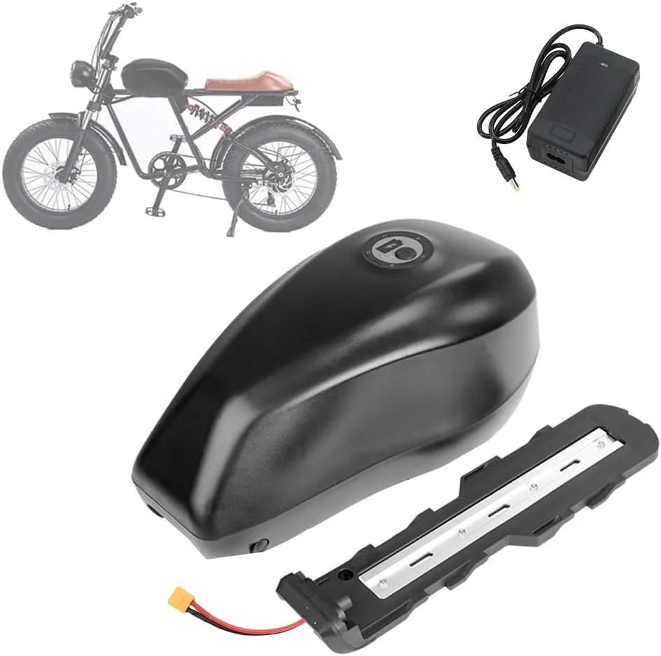 باطری تانک سوخت دوچرخه برقی 48 ولت 18 آمپر ساعت، 25 آمپر ساعت، 32 آمپر ساعت، باطری لوله پایین برای کیت های تبدیل موتور 800 وات - 1500 وات، باطری های لیتیوم یونی 48 ولت با قفل ایمنی