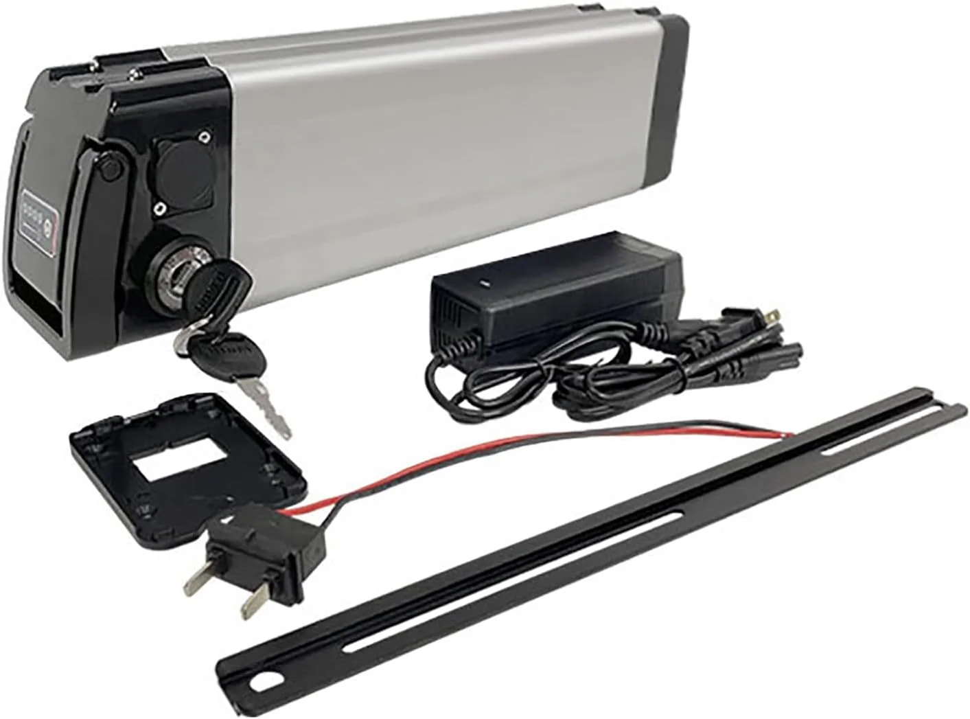 باتری لیتیوم یونی دوچرخه برقی 36 ولت 48 ولت 8 آمپر ساعت 10 آمپر ساعت 15 آمپر ساعت 17.5 آمپر ساعت 20 آمپر ساعت 24.5 آمپر ساعت به همراه شارژر و قفل ایمنی برای موتور 250 وات - 1000 وات