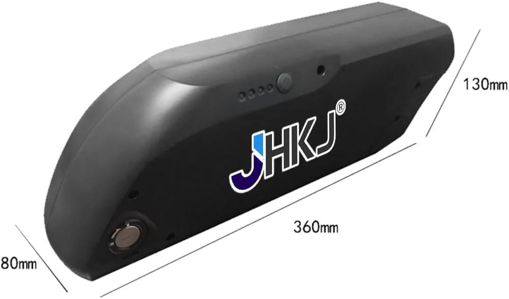 باتری لیتیومی 48 ولت 17.5 آمپر ساعت 15 آمپر ساعت و 36 ولت 8 آمپر ساعت 10 آمپر ساعت برای دوچرخه کوهستانی برقی با رابط USB و کلید برای کیت های تبدیل موتور 250 وات - 850 وات