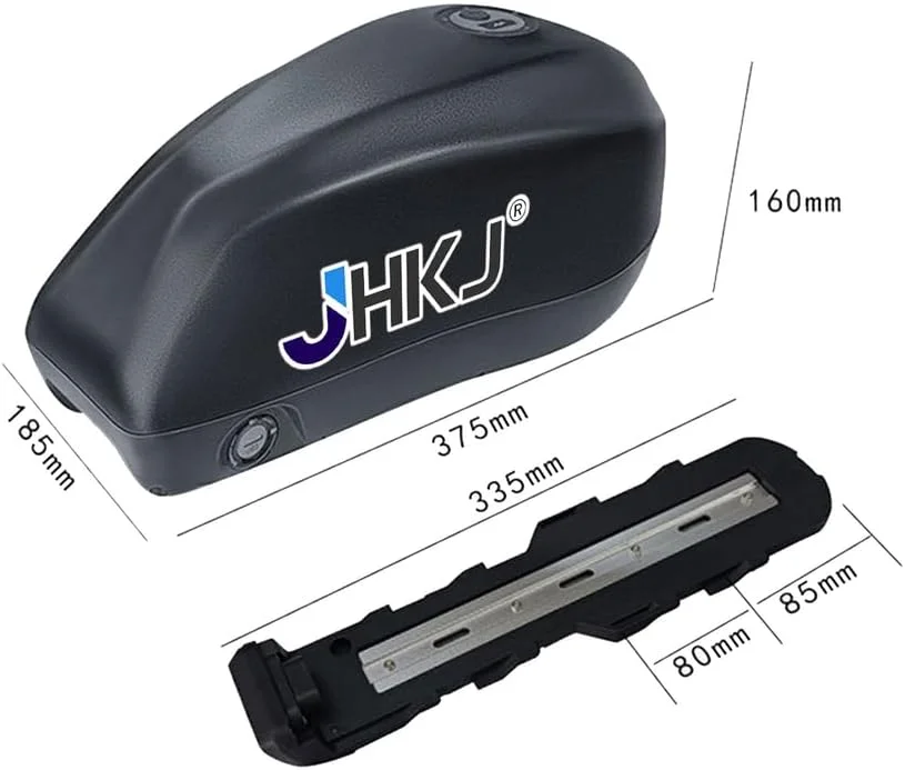 باطری تانک سوخت دوچرخه برقی 48 ولت 18 آمپر ساعت، 25 آمپر ساعت، 32 آمپر ساعت، باطری لوله پایین برای کیت های تبدیل موتور 800 وات - 1500 وات، باطری های لیتیوم یونی 48 ولت با قفل ایمنی