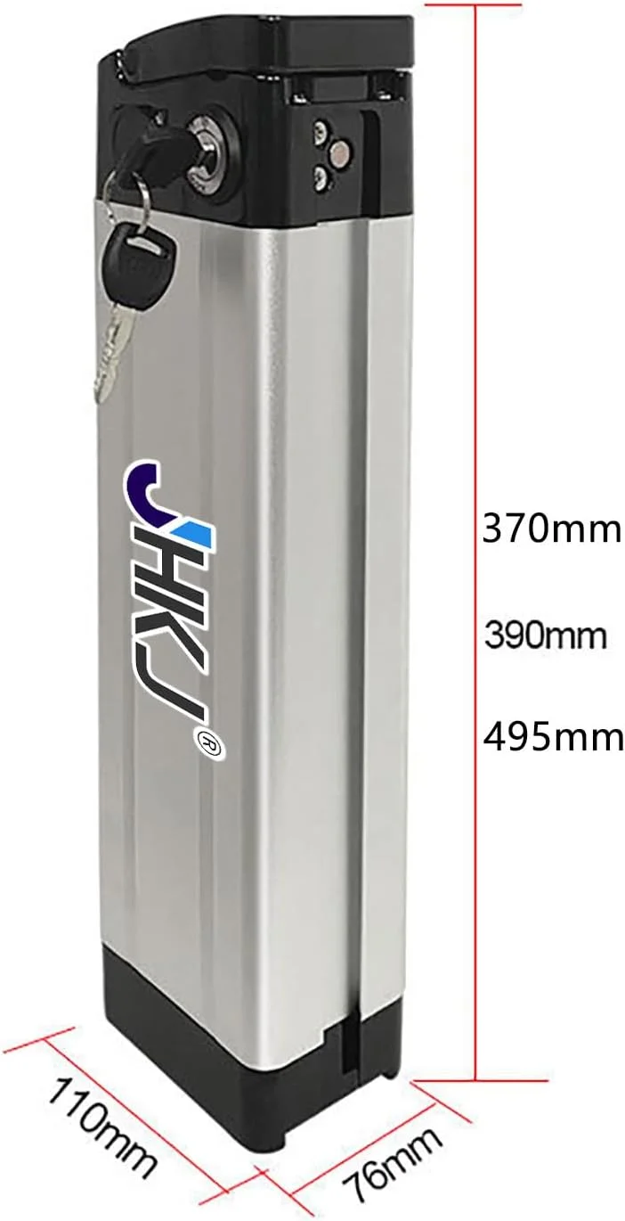 باتری لیتیوم یونی دوچرخه برقی 36 ولت 48 ولت 8 آمپر ساعت 10 آمپر ساعت 15 آمپر ساعت 17.5 آمپر ساعت 20 آمپر ساعت 24.5 آمپر ساعت به همراه شارژر و قفل ایمنی برای موتور 250 وات - 1000 وات