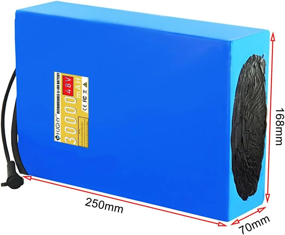 باتری لیتیومی 48 ولت قابل شارژ 30 آمپر ساعت به همراه شارژر، باتری جایگزین 48 ولت برای کیت های تبدیل موتور 1400 وات باتری لیتیومی 48 ولت قابل شارژ 30 آمپر ساعت به همراه شارژر، باتری جایگزین 48 ولت برای کیت های تبدیل موتور 1400 وات
