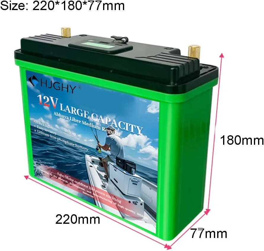 باتری لیتیومی قابل حمل LiFePO4 با ولتاژ 12.8 ولت، ظرفیت 20 و 30 آمپر ساعت، جایگزین باتری فسفات آهن لیتیوم 12 ولت برای استفاده خانگی، مواقع اضطراری و کمپینگ، 12.8 ولت، 30 آمپر ساعت