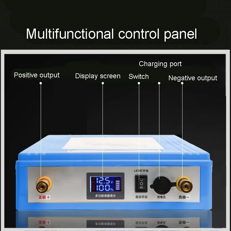 منبع تغذیه قابل حمل 12 ولت 30 آمپر ساعت 40 آمپر ساعت 50 آمپر ساعت 60 آمپر ساعت 105 آمپر ساعت، بسته باتری کمپینگ برای کمپینگ در فضای باز، مسافرت، ماهیگیری، منبع تغذیه اضطراری، 12 ولت 60 آمپر ساعت