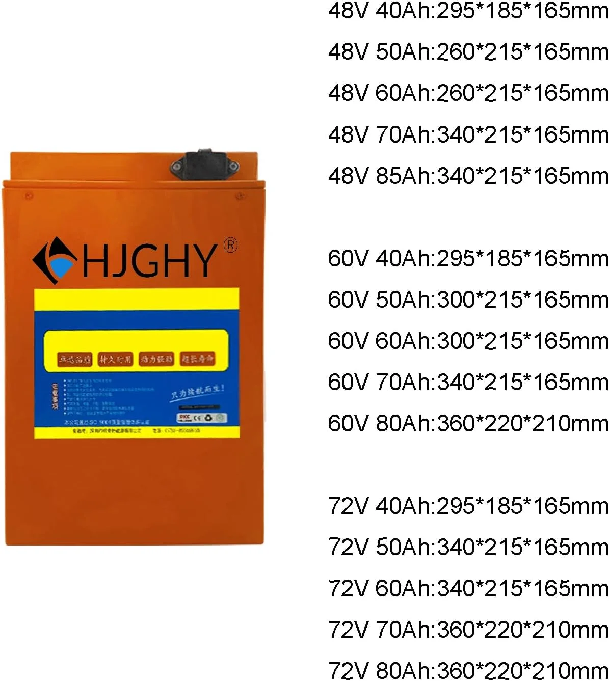 باطری لیتیوم-یون موتورسیکلت 60 ولت 48 ولت 60 ولت 72 ولت 40 آمپر ساعت 50 آمپر ساعت 60 آمپر ساعت 70 آمپر ساعت 80 آمپر ساعت بسته باطری لیتیومی موتور سیکلت برقی برای موتور 0-6000 وات به همراه شارژر، 60 ولت، 80 آمپر ساعت