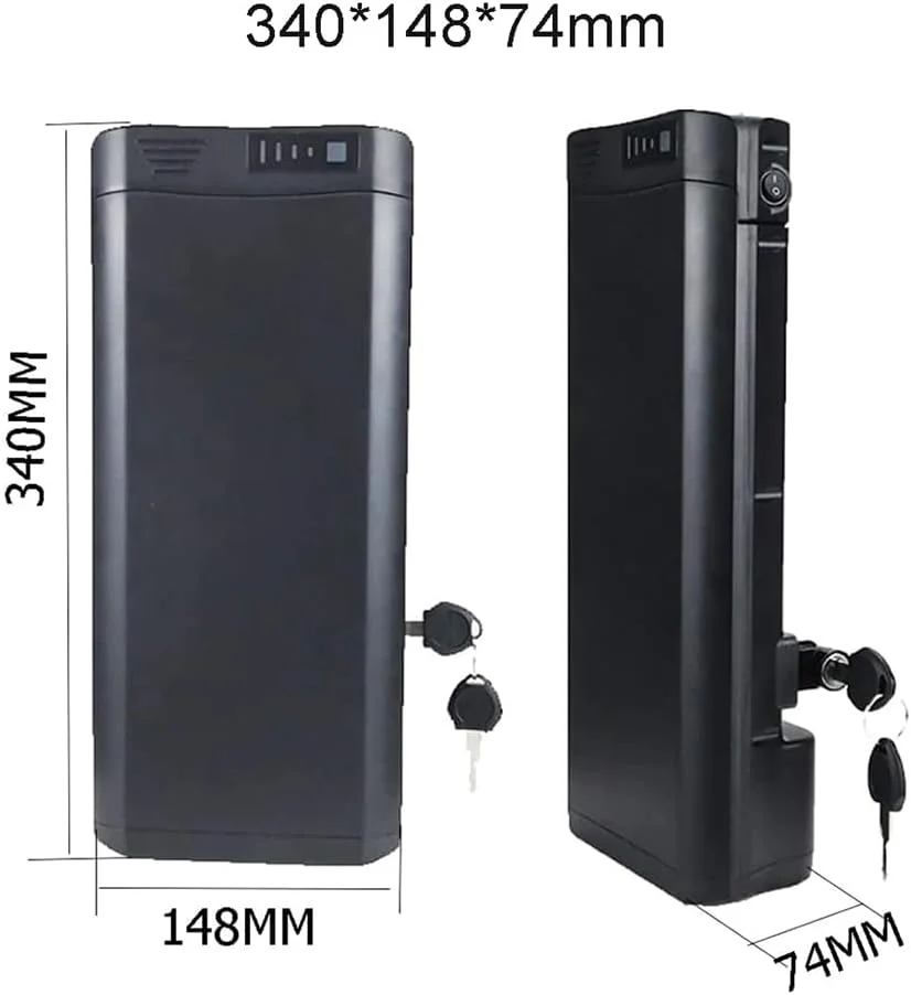 باطری لیتیومی 36 ولت 8 آمپر ساعت 10 آمپر ساعت رک چمدان 24 ولت 10.5 آمپر ساعت 10 آمپر ساعت 12 آمپر ساعت 8.7 آمپر ساعت باطری لیتیومی رک عقب دوچرخه برقی برای کیت موتور 0-400 وات با شارژر