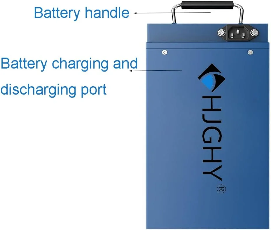 باطری لیتیوم آهن فسفات 60 ولت LiFePO4، 48 ولت 60 ولت 15 آمپر ساعت 20 آمپر ساعت 25 آمپر ساعت 30 آمپر ساعت، با شارژر برای موتور سیکلت برقی، موتور سه چرخه 0-1800 وات