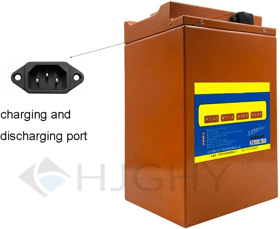 باطری لیتیوم-یون موتورسیکلت 60 ولت 48 ولت 60 ولت 72 ولت 40 آمپر ساعت 50 آمپر ساعت 60 آمپر ساعت 70 آمپر ساعت 80 آمپر ساعت بسته باطری لیتیومی موتور سیکلت برقی برای موتور 0-6000 وات به همراه شارژر، 60 ولت، 80 آمپر ساعت