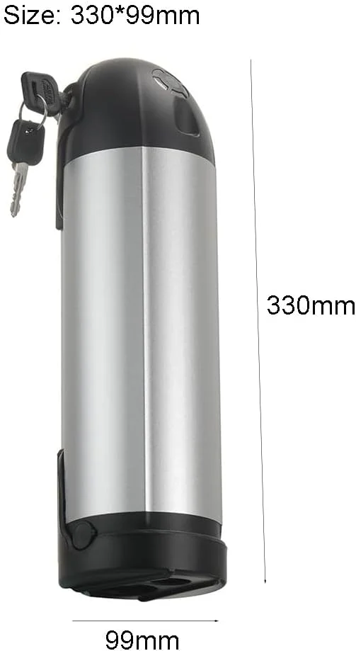 باتری لیتیومی قمقمه‌ای دوچرخه برقی 36 ولت 10 آمپر ساعت 12 آمپر ساعت 14 آمپر ساعت 8 آمپر ساعت 48 ولت 11 آمپر ساعت 8 آمپر ساعت 9 آمپر ساعت با شارژر برای موتور دوچرخه برقی 0-550 وات، 48 ولت 8 آمپر ساعت