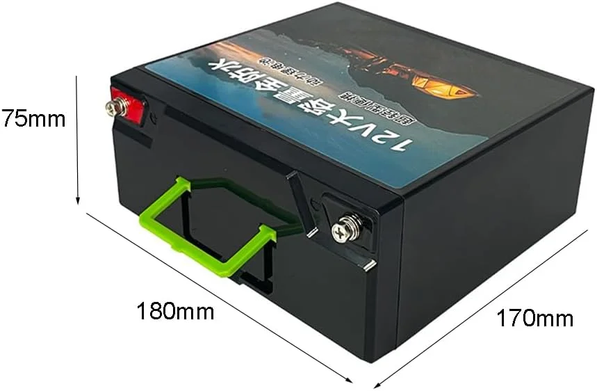 بسته باتری LiFePO4 فسفات آهن لیتیوم 12 ولت قابل شارژ برای اسکوتر، گلف کارت، ماهیگیری روی یخ، روشنایی خورشیدی، 12 ولت، 10، 15، 20، 25، 30 آمپر ساعت