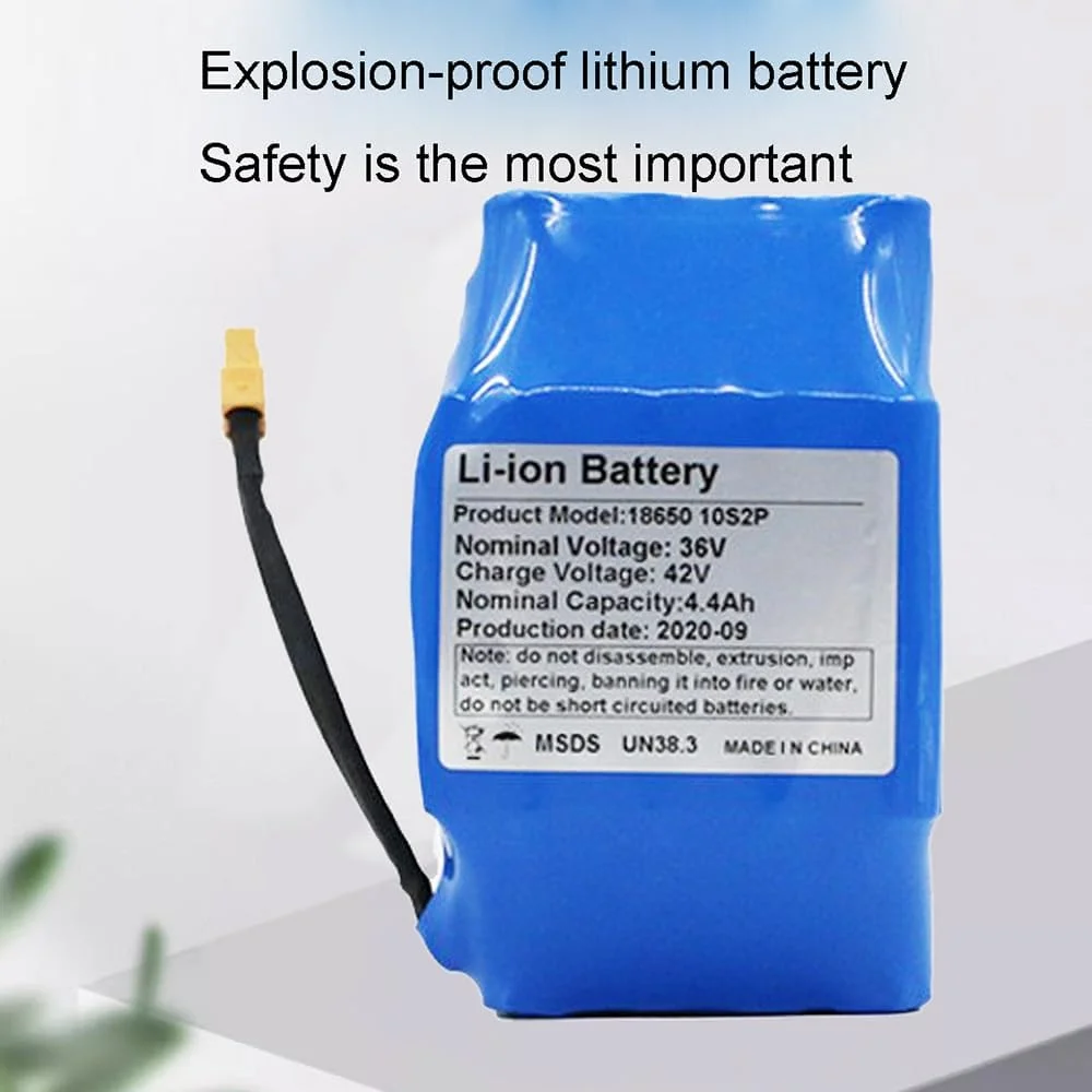 باتری لیتیومی 36 ولت 4400 میلی آمپر ساعت با ظرفیت بالا برای دوچرخه برقی و اسکوتر برقی