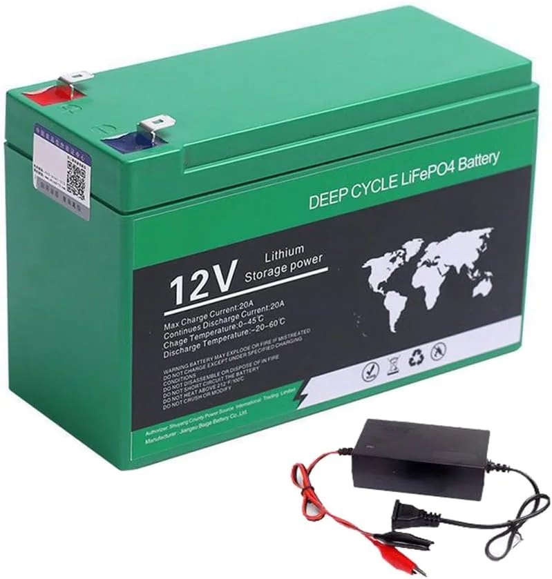 باتری لیتیومی سمپاش برقی 12 ولت با ظرفیت بالا 6، 8، 10، 12، 14، 16، 18 و 20 آمپر ساعت، منبع تغذیه روشنایی برای ذخیره انرژی